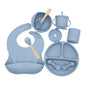 8-Piece Silicone Baby Feeding Set 