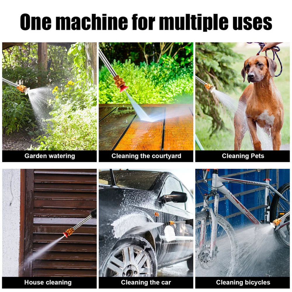 300W Cordless High-Pressure Car Washer – Portable Foam Spray Gun