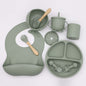 8-Piece Silicone Baby Feeding Set 