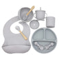 8-Piece Silicone Baby Feeding Set 